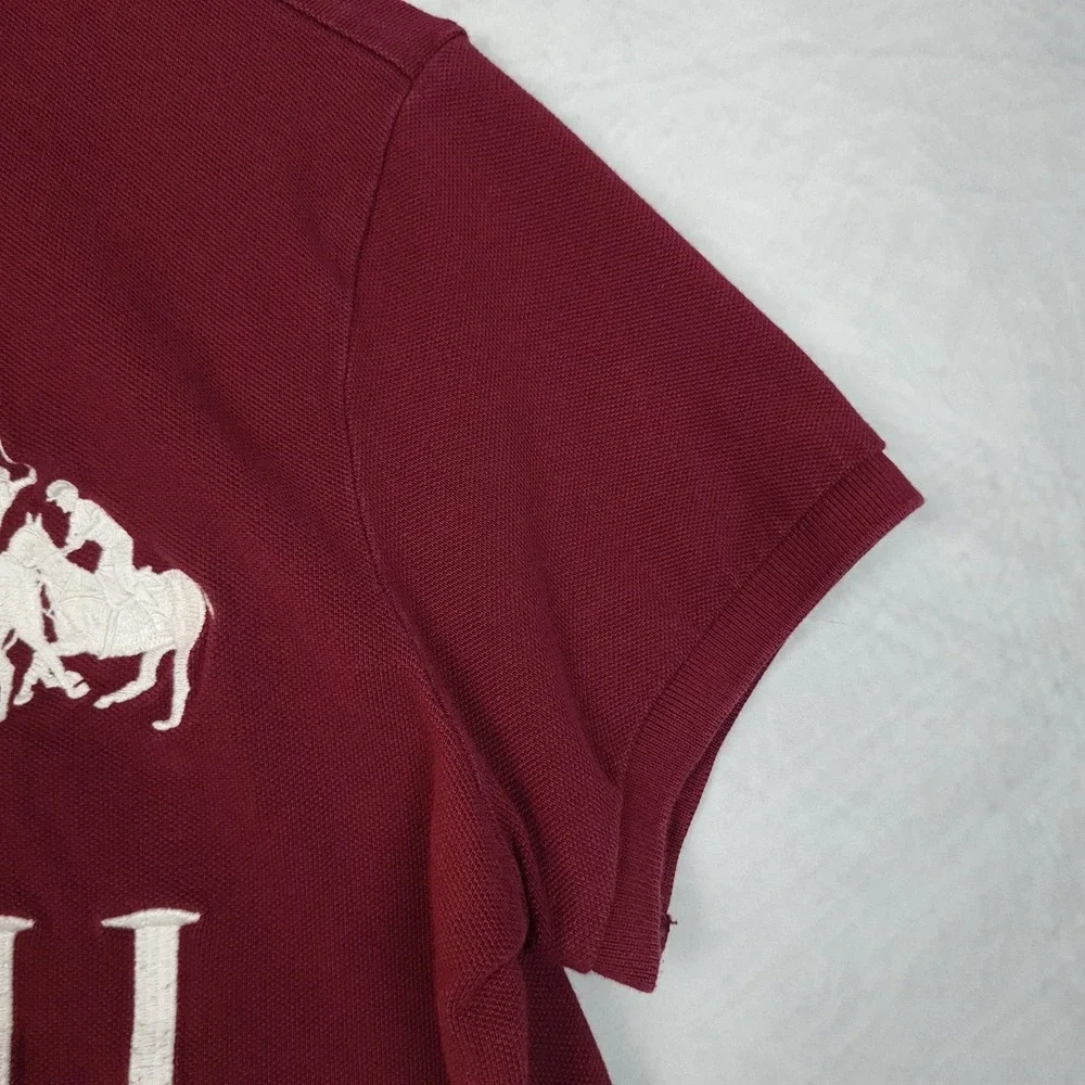 Ralph Lauren Polo Shirt Boys XL Red LXVII Embroidered Stampede Polo Graphic